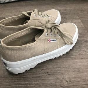 Superga chunky heel platform shoe